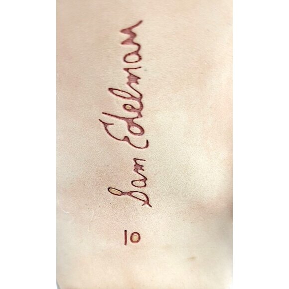 SAM EDELMAN Yardley Lace-Up Suede Block‎ Heel Sandals - Size 10 - Picture 6 of 9